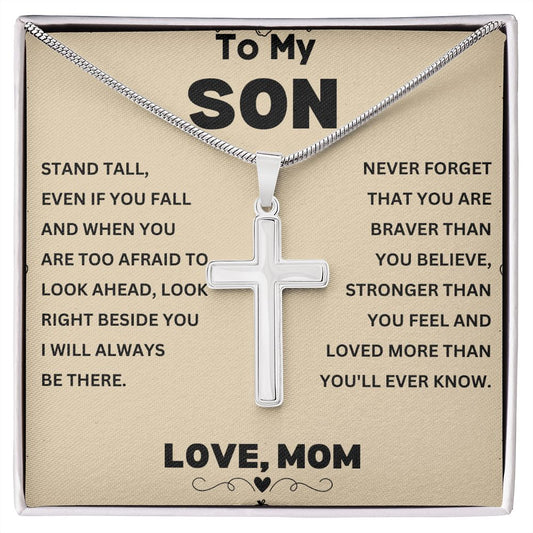 Meaningful 'To My Son' Necklace - Comes with a Beautiful Message Card - A Gift with a Touching Sentiment