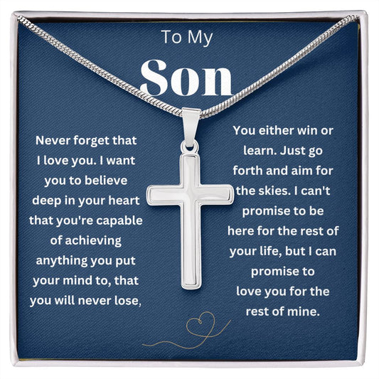 To My Amazing Son Necklace from Mom/Dad - A Meaningful Gift for Your Beloved Son