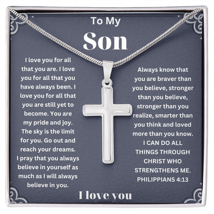 To My Amazing Son Necklace from Mom Dad A Treasured Keepsake for