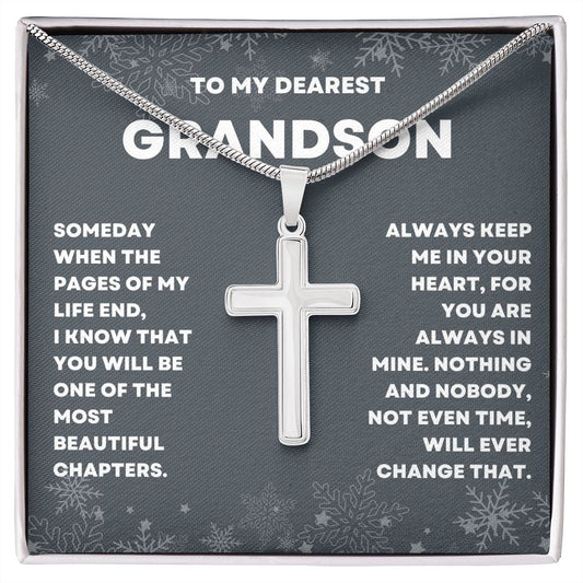 "Celebrate Your Grandson's Birthday with a Special Gift from Grandma: Personalized Necklace"
