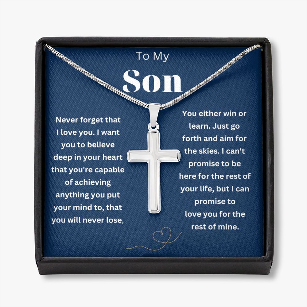 To My Amazing Son Necklace from Mom/Dad - A Meaningful Gift for Your Beloved Son
