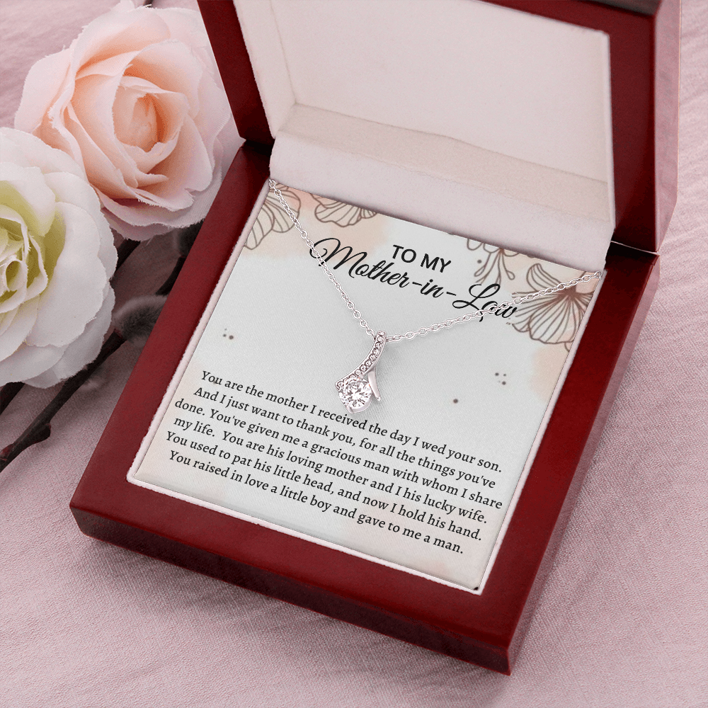 Gift for Mother - in - Law - You raised in love a tittle boy and gave to me a man - JWshinee