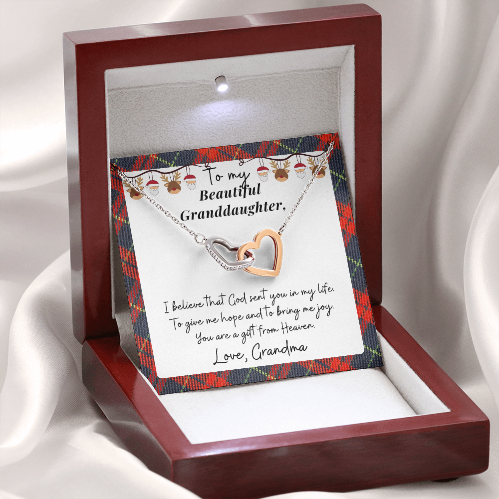 Christmas Gift for Granddaughter - I believe God sent you to give me hope and bring me joy - JWshinee