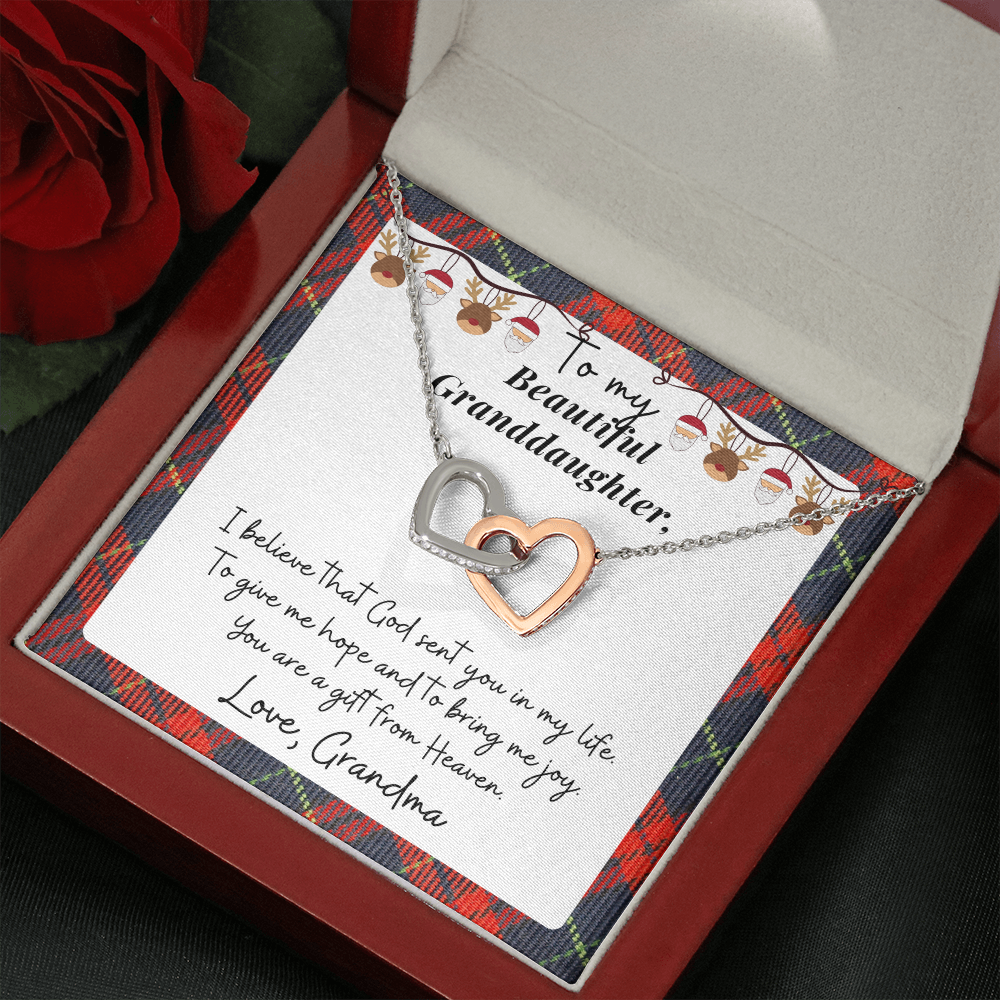 Christmas Gift for Granddaughter - I believe God sent you to give me hope and bring me joy - JWshinee