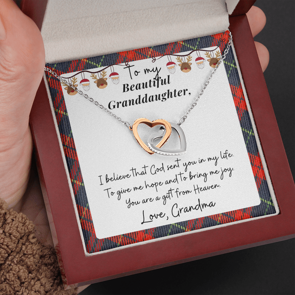 Christmas Gift for Granddaughter - I believe God sent you to give me hope and bring me joy - JWshinee