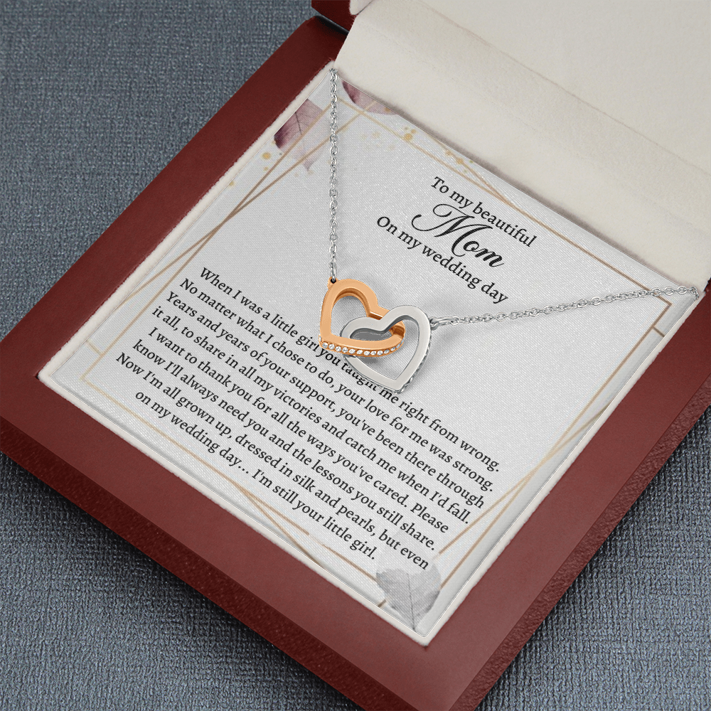 Wedding gift for Mother - Now I'm all grown up, dressed in silk and pearls, but even on my wedding day ... I'm still your little firl. - JWshinee