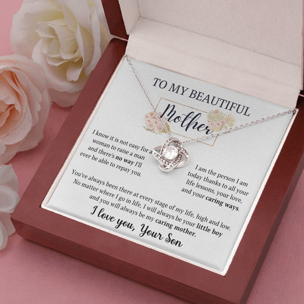 Gift for mom on mother's day- You'll always be my caring mother - JWshinee