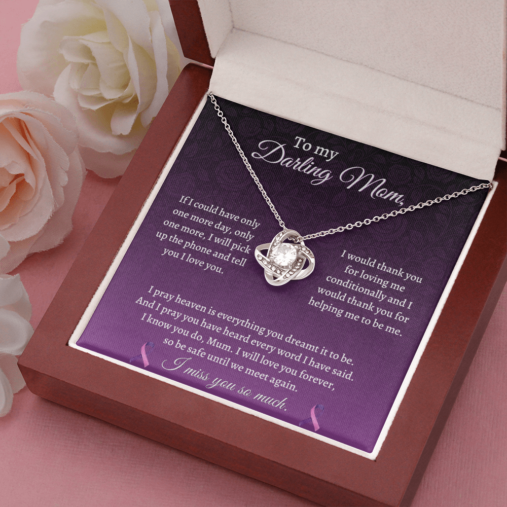 Gift for daughter loss of mom- If I could have only one more day, only one more - JWshinee