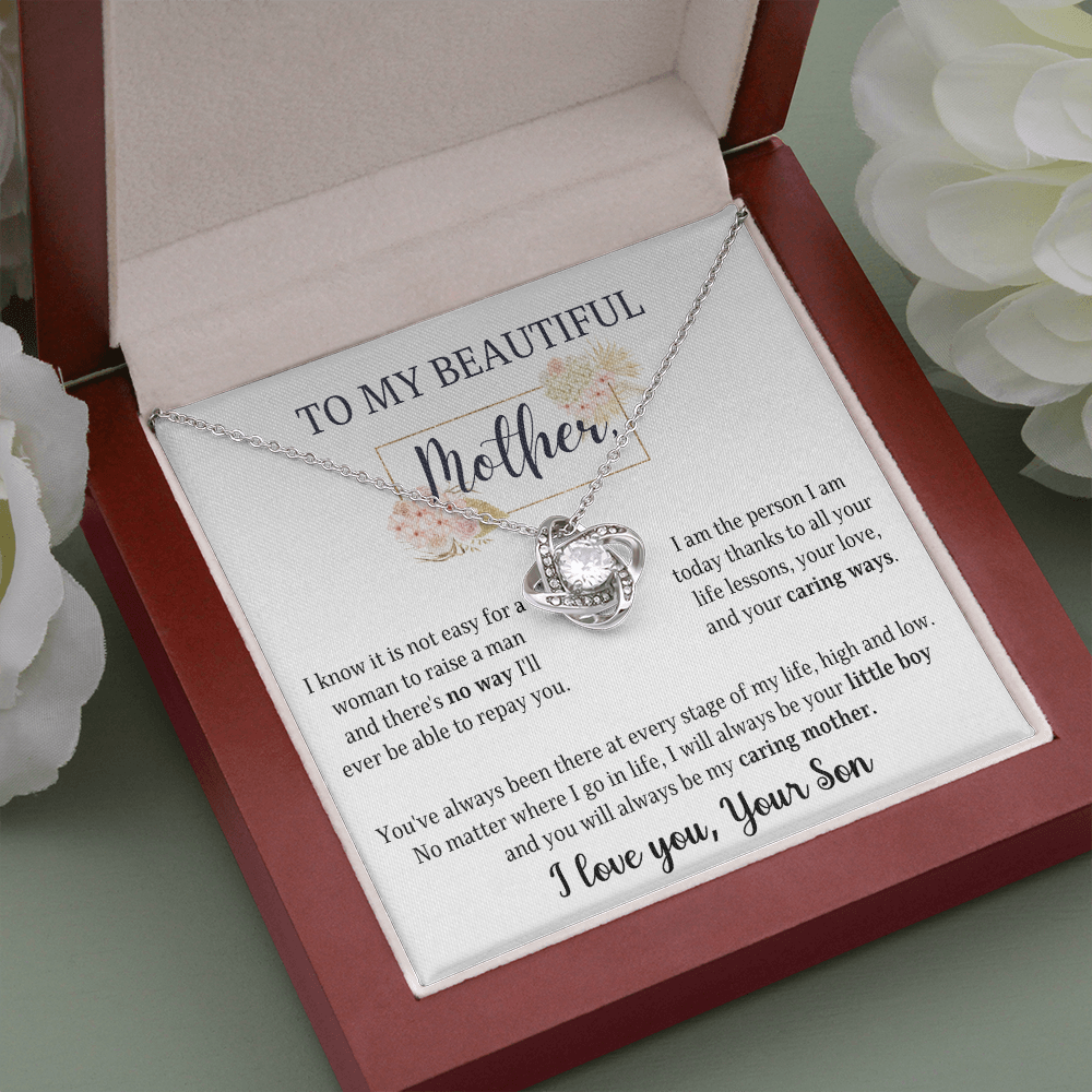Gift for mom on mother's day- You'll always be my caring mother - JWshinee