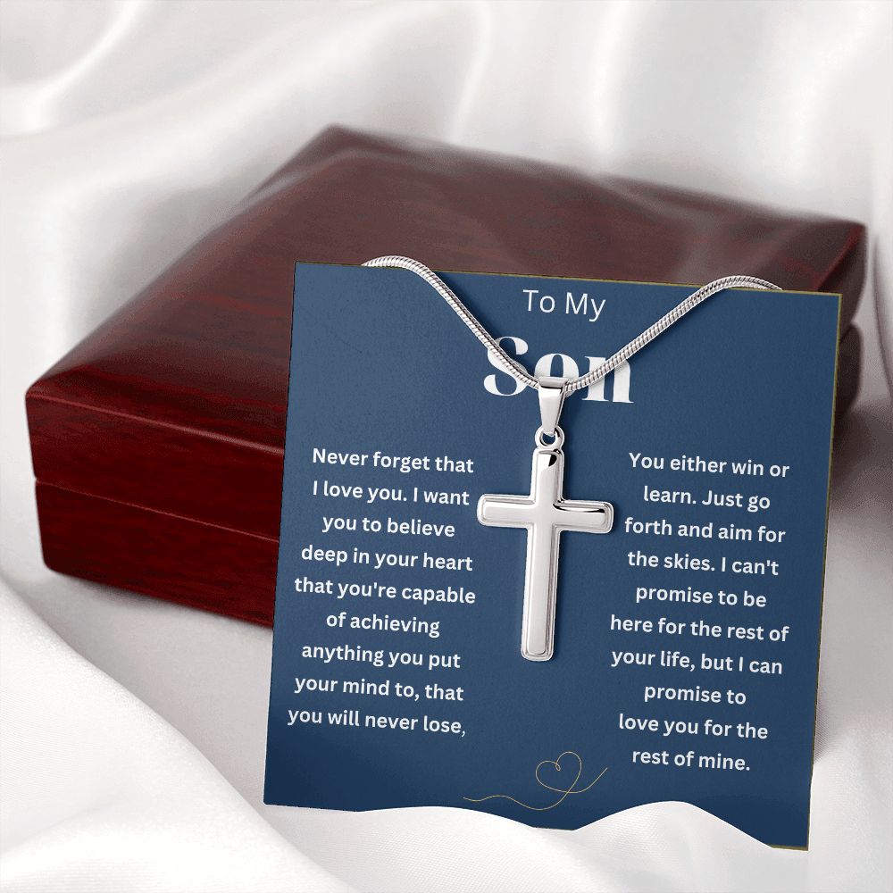 To My Amazing Son Necklace from Mom/Dad - A Meaningful Gift for Your Beloved Son