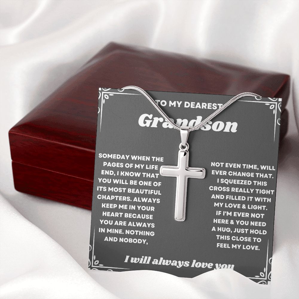 Celebrate the Holidays with Your Grandson with a Special Necklace Gift from Grandma"