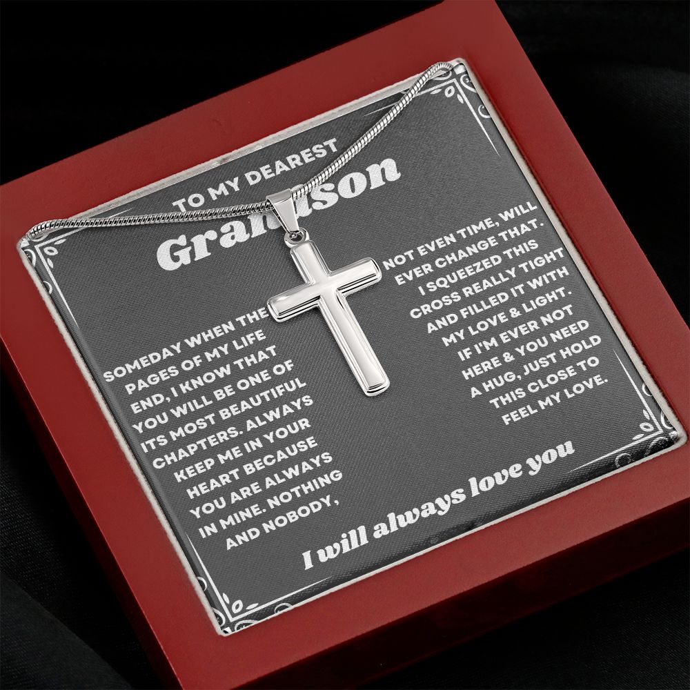 Celebrate the Holidays with Your Grandson with a Special Necklace Gift from Grandma"