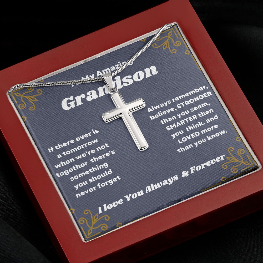 Gift Your Grandson a Meaningful and Lasting Memory with Grandma's Customized Necklace"
