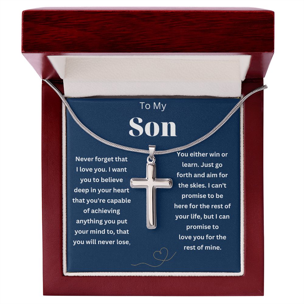 To My Amazing Son Necklace from Mom/Dad - A Meaningful Gift for Your Beloved Son