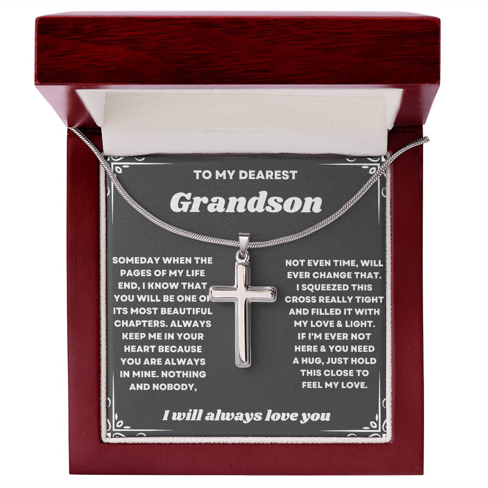 Celebrate the Holidays with Your Grandson with a Special Necklace Gift from Grandma"