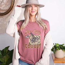 Load image into Gallery viewer, cowgirl tee, howdy tshirt, western style shirts, howdy shirt, kids Halloween shirt, Halloween shirts, Halloween t-shirt,t-shirt, tee, personalized shirt,halloween, happy halloween, halloween party, halloween gift, halloween costumes, cute halloween, funny halloween, spooky tshirt, halloween costumes, halloween sweatshirt, spooky season
