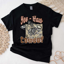 Load image into Gallery viewer, Yeehaw Cowboy Western, Yeehaw Tshirt, Country Girl, Cowboy Tee, Skeleton Howdy Western Country T-Shirt
