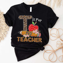 Load image into Gallery viewer, personalized teacher tshirt, teacher shirts, teacher shirts for women, kindergarten teacher shirts, preschool teacher shirts, 2nd grade teacher shirts, teacher t shirts, teacher shirts women elementary school, prek teacher shirts, 1st grade teacher shirts, custom teacher tshirt, tshirt teacher
