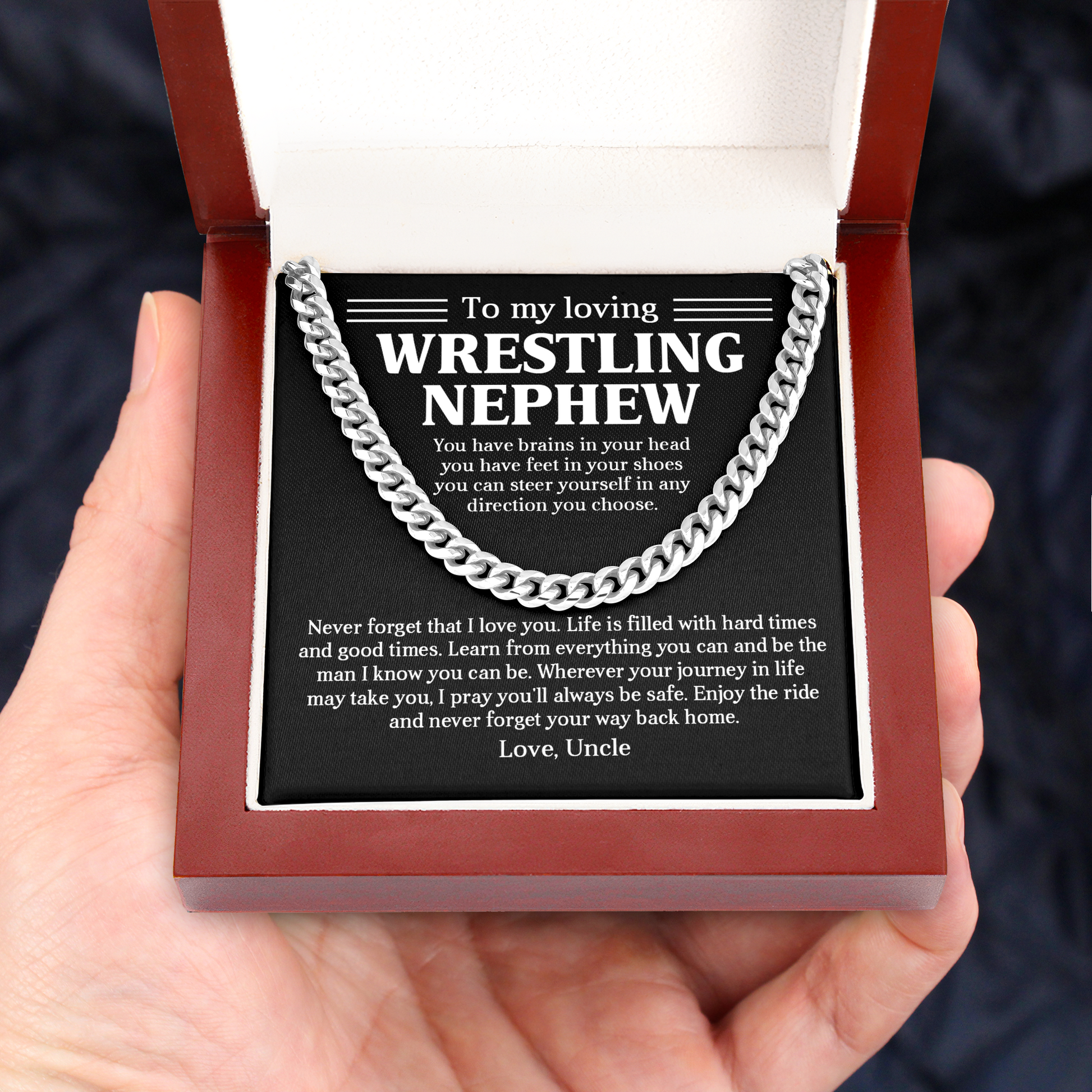 Gift for loving wrestling nephew- Enjoy the ride and never forget your way back home - JWshinee