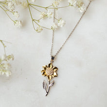 Load image into Gallery viewer, Sunflower Pendant Necklace Gift for Boyfriend&#39;s Mom - Thank you for bringing sunshine into my life - JWshinee
