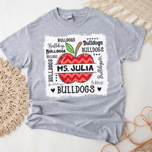 Load image into Gallery viewer, Personalized Teacher Shirt, Gifts for Teacher, Customize School Mascot, Cute Teacher Shirt, Back to School Tee
