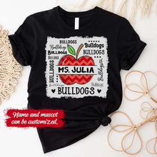 Load image into Gallery viewer, personalized teacher tshirt, teacher shirts, teacher shirts for women, kindergarten teacher shirts, preschool teacher shirts, 2nd grade teacher shirts, teacher t shirts, teacher shirts women elementary school, prek teacher shirts, 1st grade teacher shirts, custom teacher tshirt, tshirt teacher
