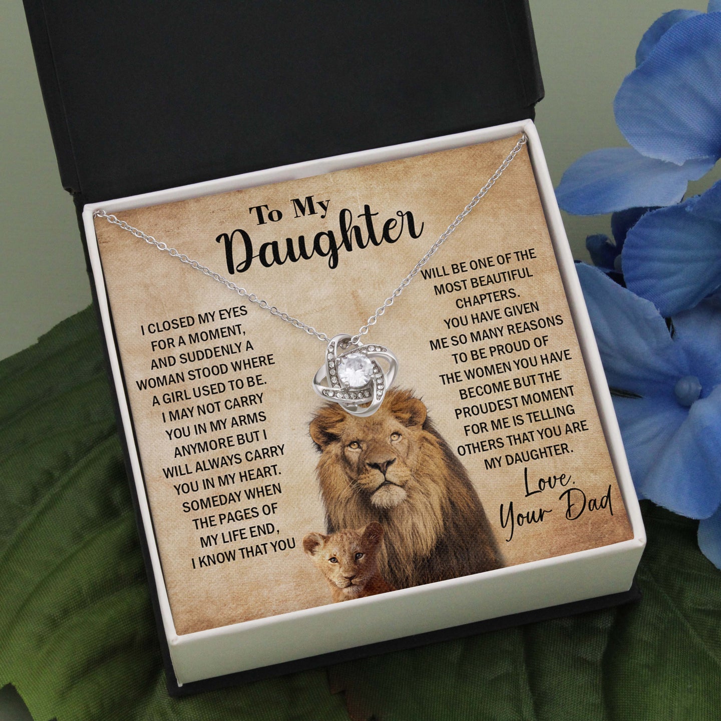 To My Daughter Necklace Gift for Daughter on Birthday, Graduation, Christmas & more from Dad