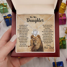 Load image into Gallery viewer, To My Daughter Necklace Gift for Daughter on Birthday, Graduation, Christmas &amp; more from Dad
