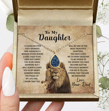 Load image into Gallery viewer, To My Daughter Necklace Gift for Daughter on Birthday, Graduation, Christmas &amp; more from Dad
